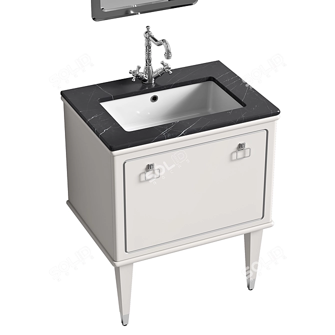 TORINO Washbasin Set: Elegant and Stylish 3D model image 2