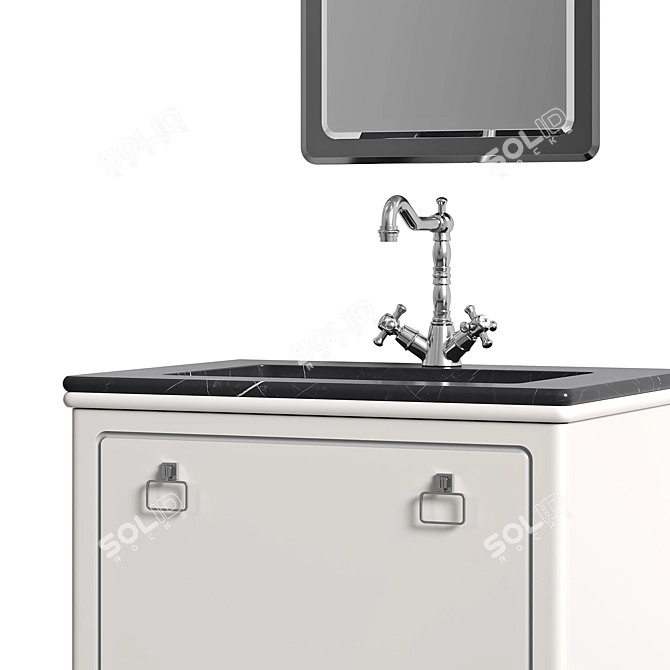 TORINO Washbasin Set: Elegant and Stylish 3D model image 4