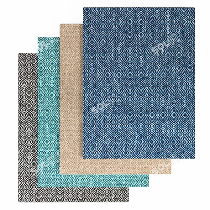 Elegant Kingsley Rug - Classic Comfort 3D model image 3