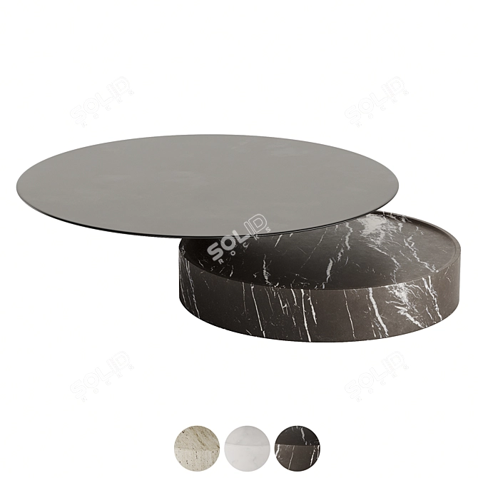 Elegant Laurel Coffee Table 3D model image 2
