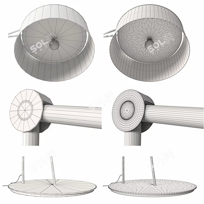 Minimalist Floor Lamp: Prandina Effimera F50 3D model image 5