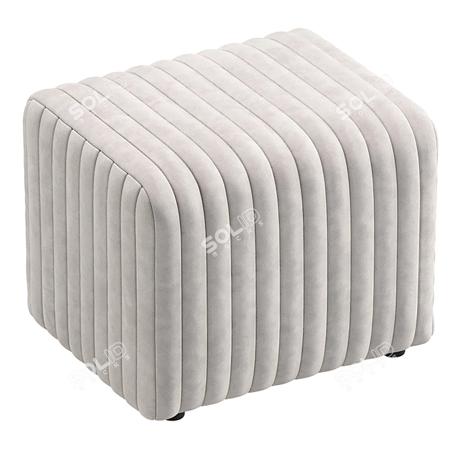 Elegant Rosetta Ottoman by Coco Republic 3D model image 3