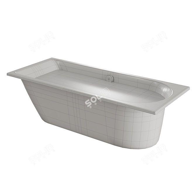 Duravit Darling New: Modern Acrylic Bathtub 3D model image 2