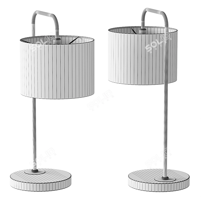Elegant Dantone Rupert Table Lamp 3D model image 3