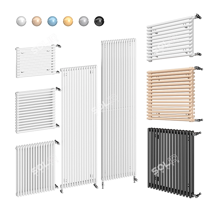 Zehnder Kleo Vertical Radiators 3D model image 1