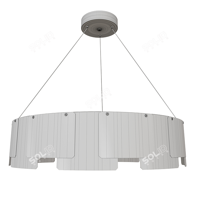 Stratos 30: Modern Chandelier Luminaire 3D model image 3