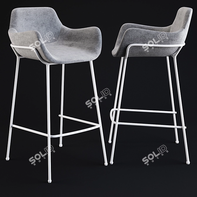 Coco Bar Stool: Modern Elegance 3D model image 1