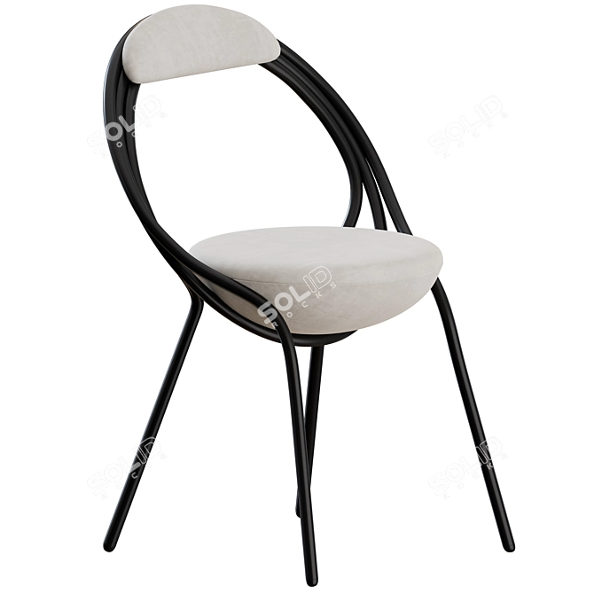 Mid-Century Musico Chair by LEE BROOM 3D model image 1