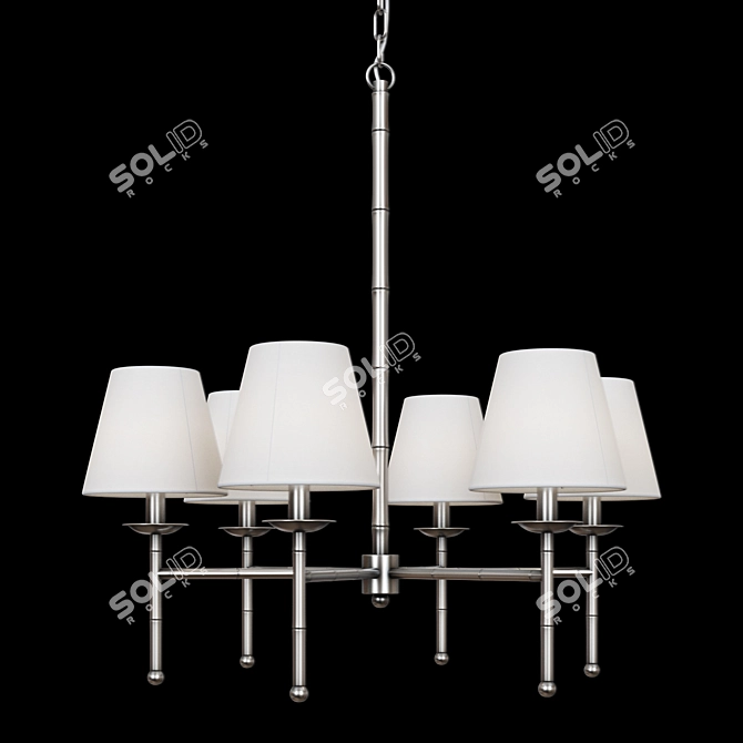 Elegant Gramercy Gwyneth Chandelier 3D model image 2