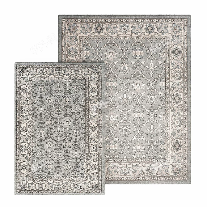 Carmel Clevie Rug - Elegant and Versatile Modern Decor 3D model image 3