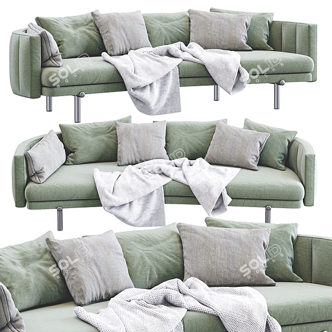 Modern Torii Sofa by Minotti - Elegant and Stylish 3D model image 1