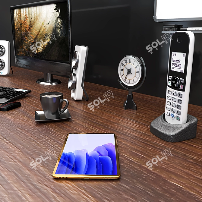 Streamline Office Furniture 3D model image 2