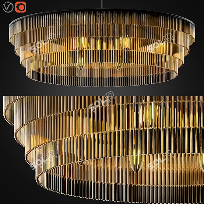 Zagg Ceiling Lamp 06: Sleek and Stylish Illumination 3D model image 1