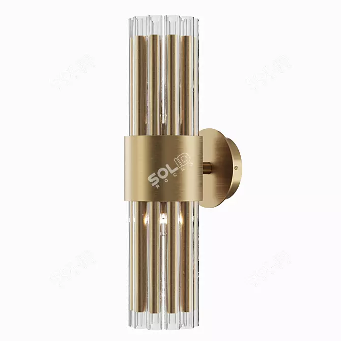 Elegant Colmar Wall Lamp 3D model image 1