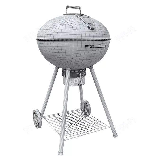 Napoleon Rodeo Charcoal Grill 3D model image 4