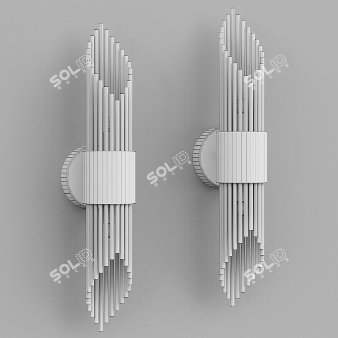 Contemporary BACAEN Wall Lamp 3D model image 2