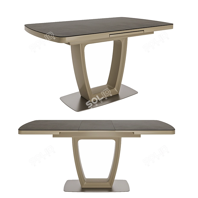 Modern Avanti Jump Dining Table 3D model image 3