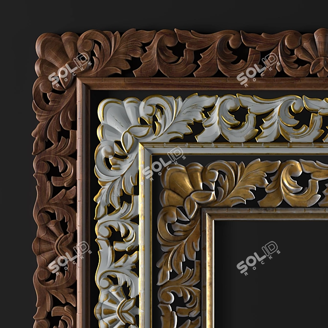 Elegant Classic Frame 01 3D model image 7