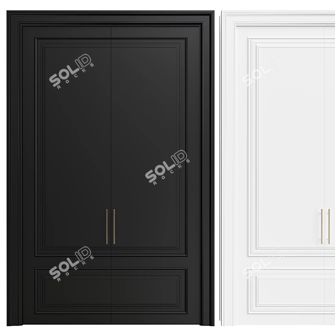 Contemporary Interior Door - 118 3D model image 1