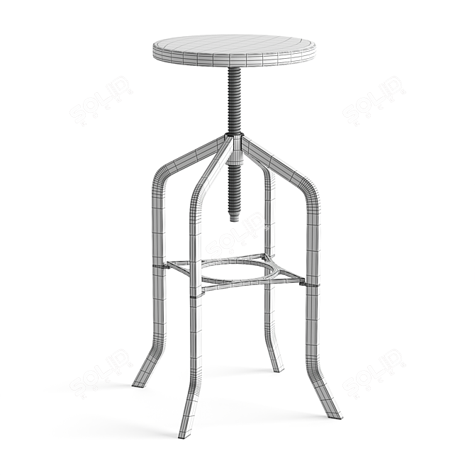 Industrial Loft Style Bar Stool ET-BM3732 3D model image 3