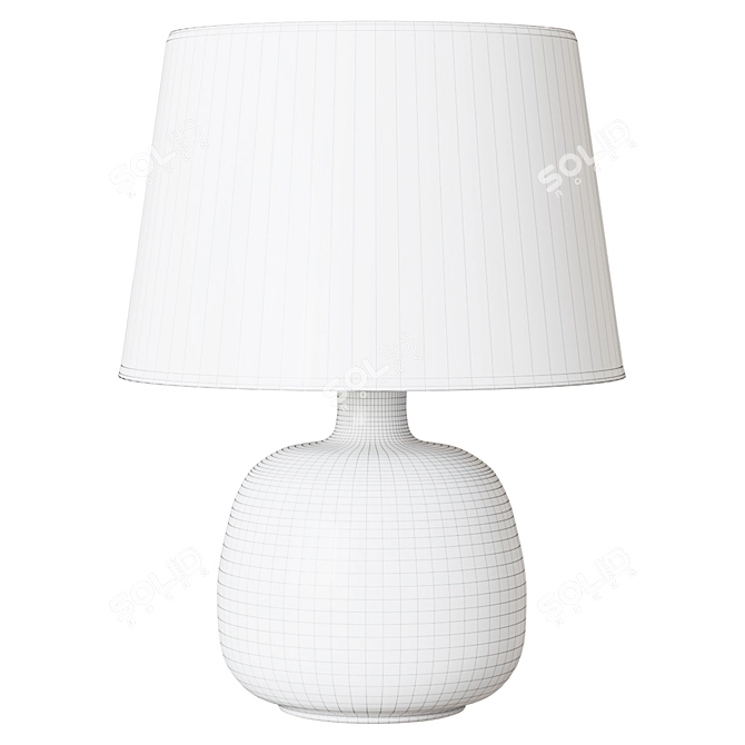 Modern Gray Table Lamp - Versatile Lighting Solution 3D model image 2