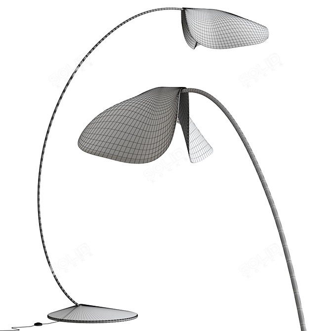 Sleek Contemporary De Padova Floor Lamp 3D model image 4