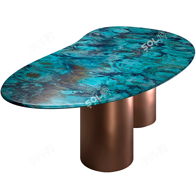 Decastelli BAIA Modern Designer Table 3D model image 2