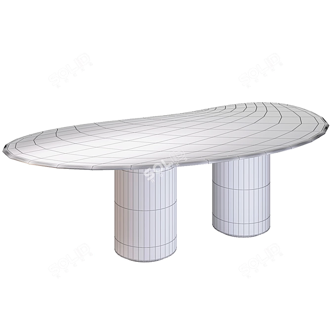 Decastelli BAIA Modern Designer Table 3D model image 4