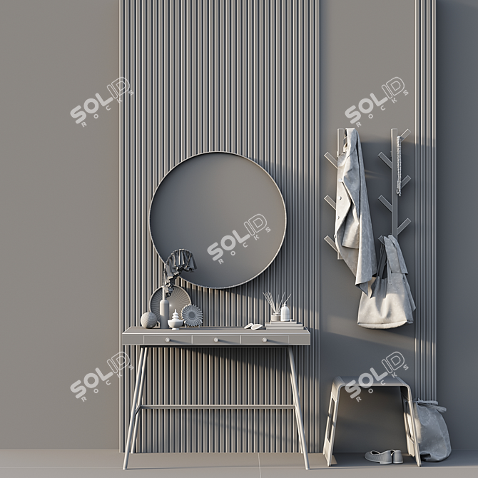 Hallway Furniture Set. Complete Your Entryway with IKEA. 3D model image 6