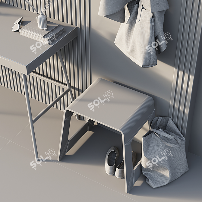 Hallway Furniture Set. Complete Your Entryway with IKEA. 3D model image 7