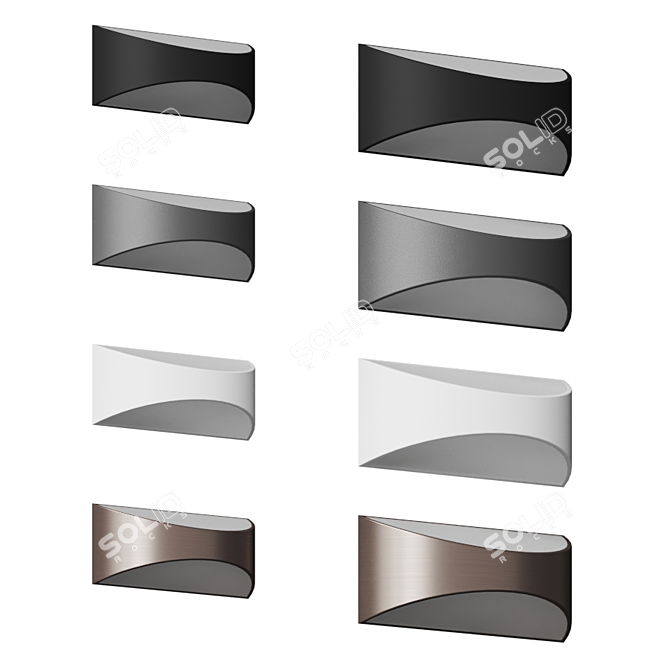 Cabo LED Wall Sconce: Stylish Illumination 3D model image 4