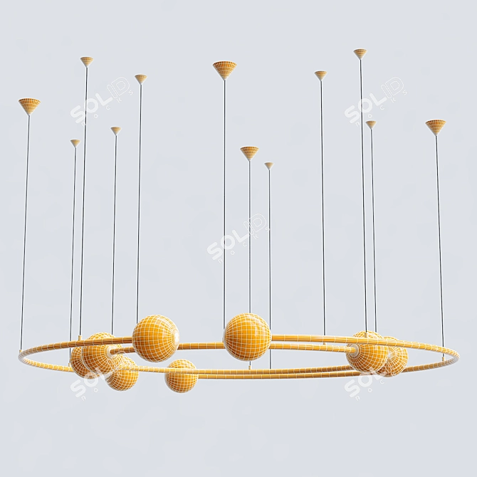 Eccentric Dual Pendant Lamp 3D model image 5