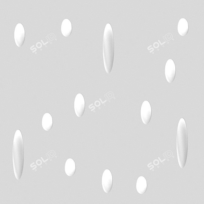 Sleek Plaster-In LED Lights 3D model image 2