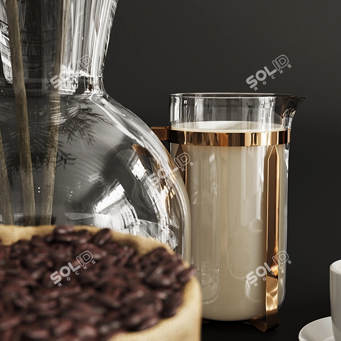 Elegant Coffee Table Vray 3D model image 3