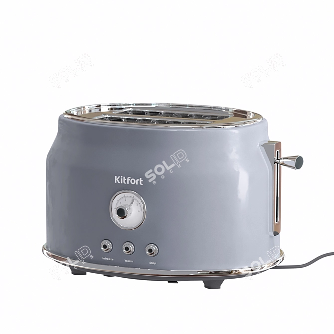 Kitfort Toaster: Perfect Toast Every Time 3D model image 4