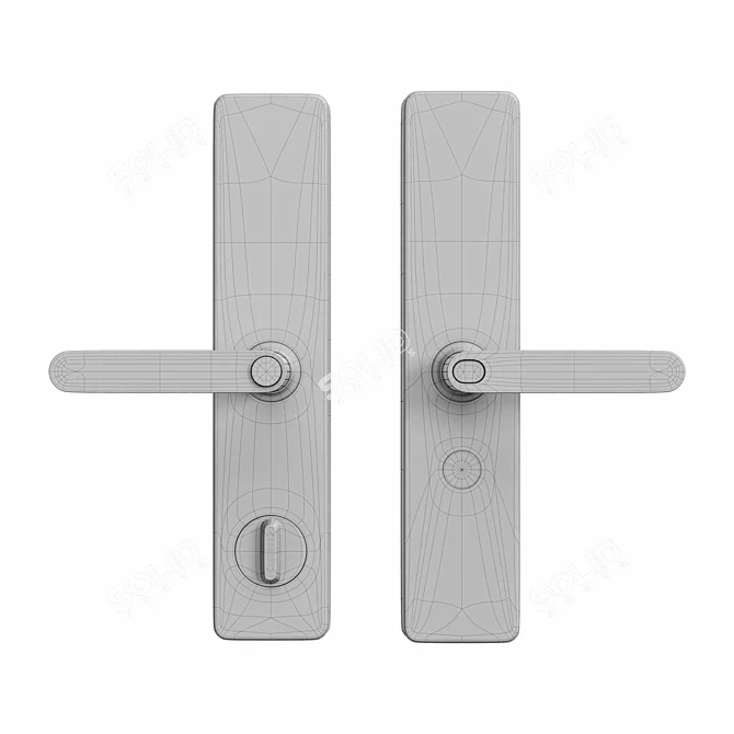 Xiaomi Mijia Smart Door Lock: Advanced Security for Your Home 3D model image 3