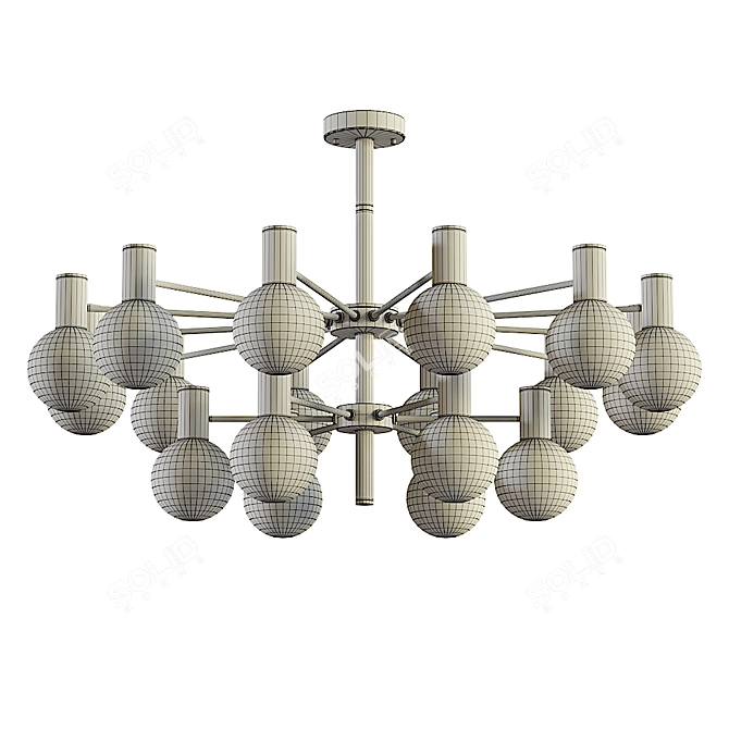 Modern Aliexpress Chandelier - Stunning 3D Model 3D model image 2