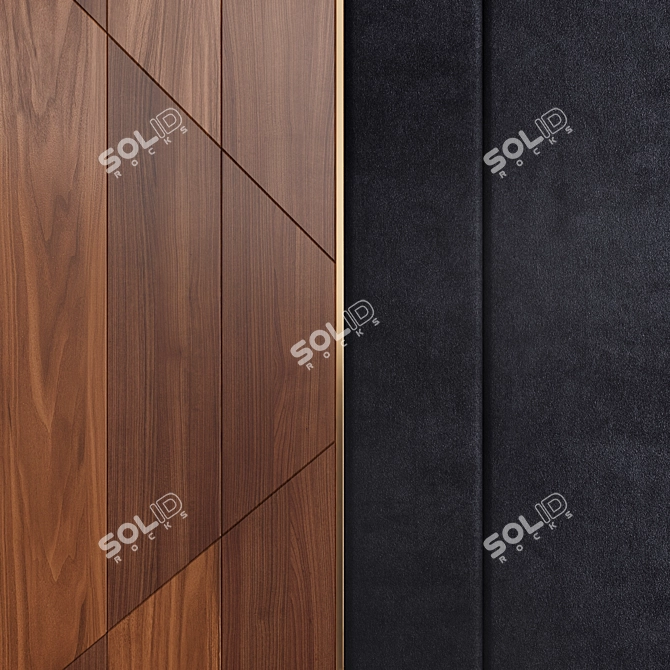 Luxury Shadow Wall Panels 3D model image 2