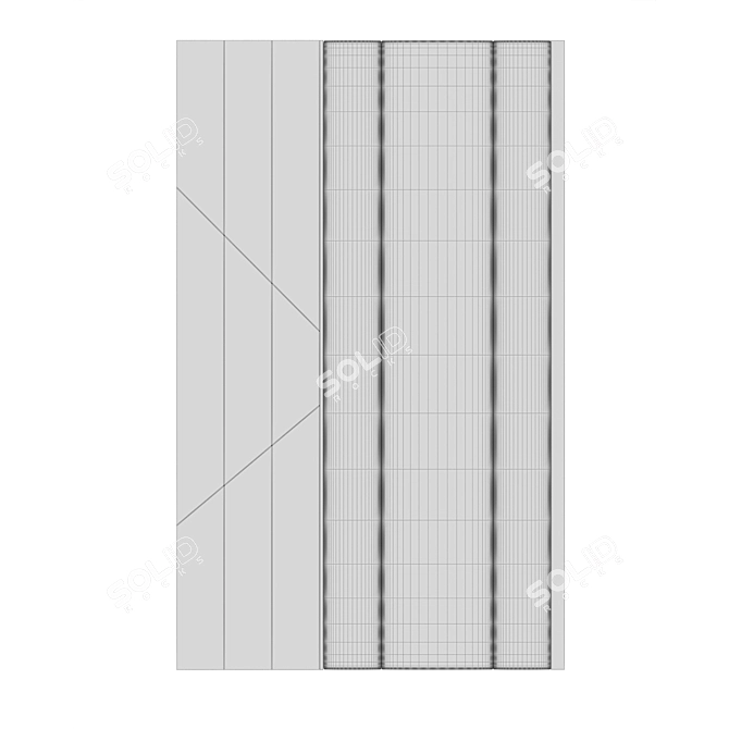 Luxury Shadow Wall Panels 3D model image 3