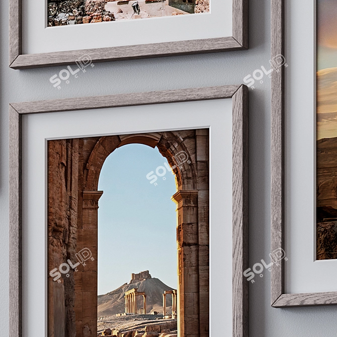 Multi-color Photo Frames Set 3D model image 2