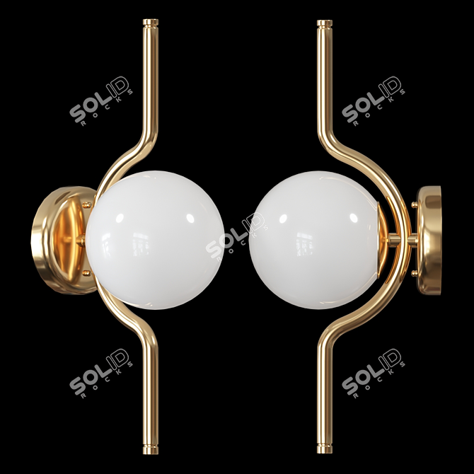 Elegant Wall Light: Collin Wall 3D model image 1