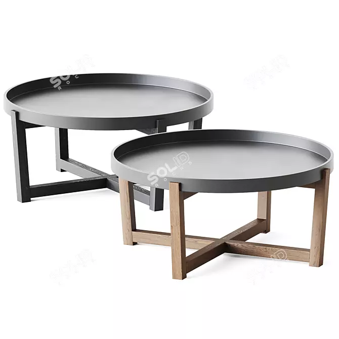 Elegant Aster Coffee Table 3D model image 1