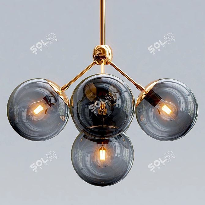 Sparkling Firefly Chandelier 3D model image 3