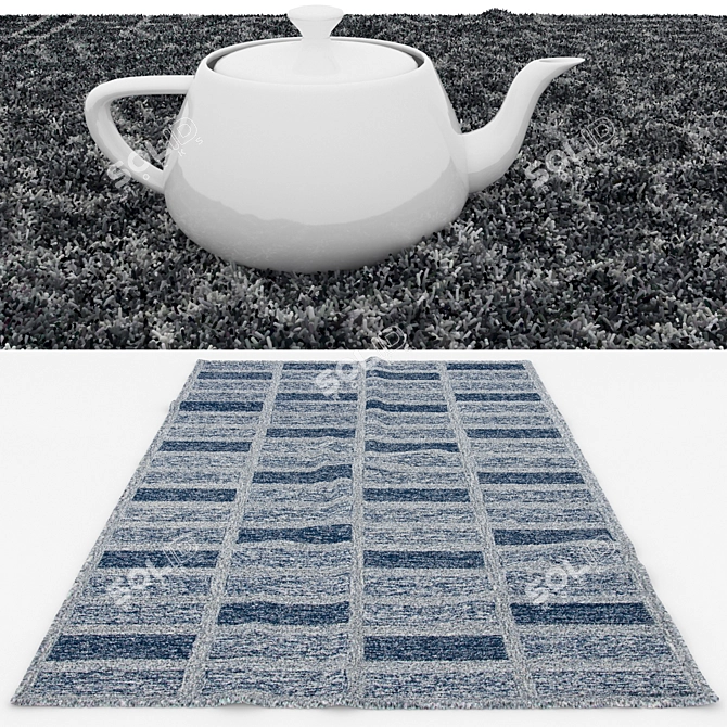 Versatile Rug Set - 6 Unique Designs 3D model image 3