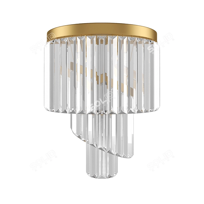 Brass Newport 31103A Crystal Pendant 3D model image 1