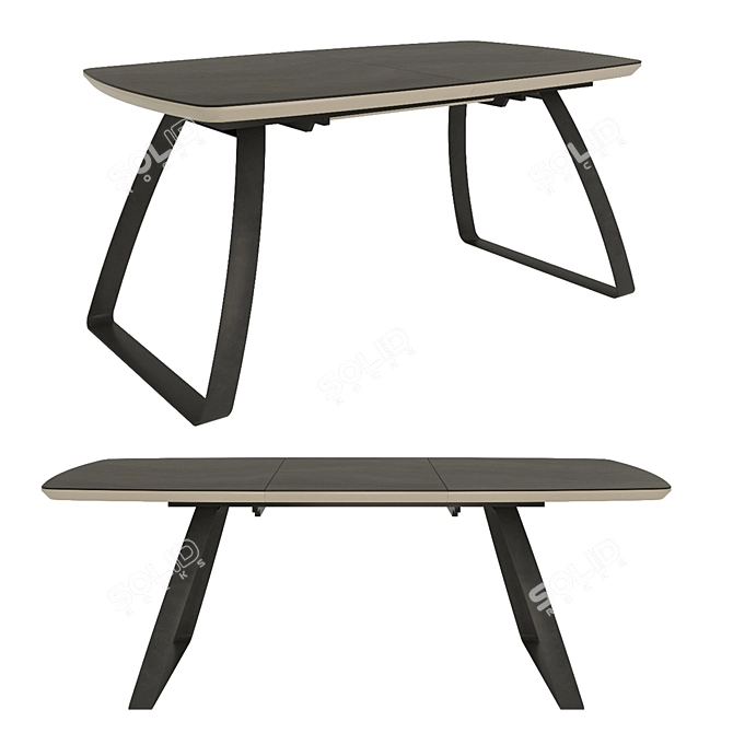 Avanti Orion Brown Dining Table 3D model image 3