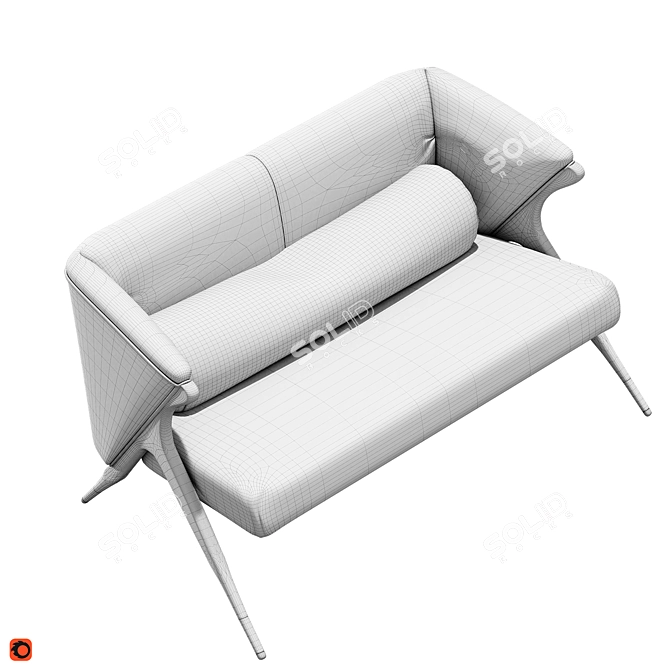 Mid-Century Glamour: Brillon Decodom 3D model image 4