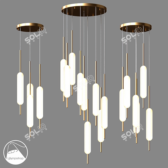 Elegant Pendant Cane: Modern & Stylish 3D model image 3