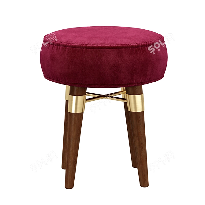 Elegant Louis Stool by Ottiu 3D model image 3