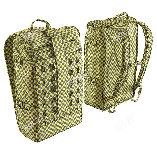 Title: Versatile Messenger Backpack 3D model image 5